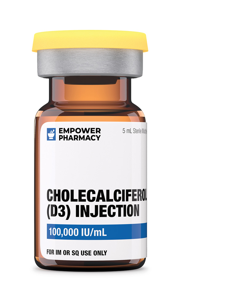 Cholecalciferol (Vitamin D3) Injection 100,000 IU/mL 5 mL Vial