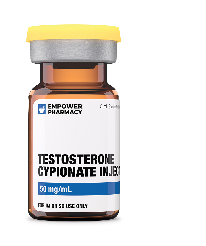 Testosterone Cypionate Injection Commercial (Depo-Testosterone®): 200 mg/mL 10 mL Vial (Cottonseed Oil)