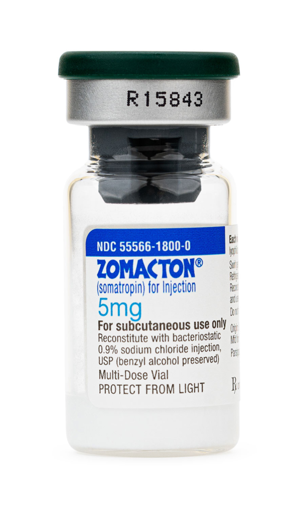 Zomacton (Somatropin) Injection 5 mg Lyophilized Vial